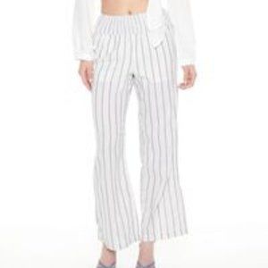 NWT Striped Wide-Leg Pants Sz Sm